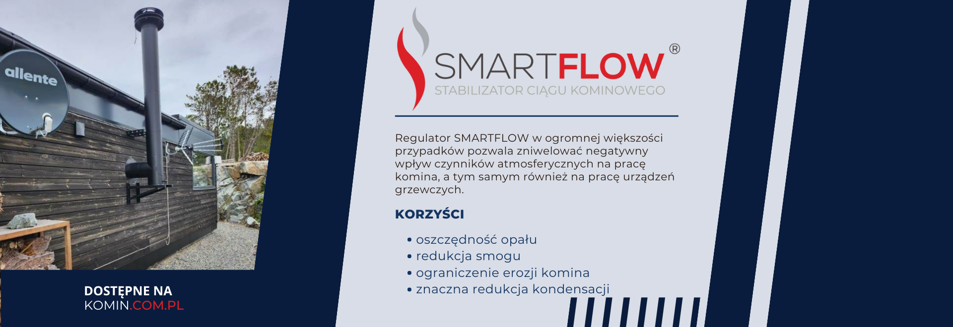 SmartFlow stabiliztor ciągu kominowego