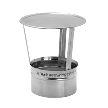 Daszek kominowy Parasol Jawar WDPK z blachy kwasoodpornej 1mm o średnicy 140 mm